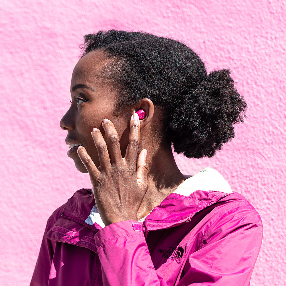 JLab JBuds Mini TWS In-Ear – Stereo, ANC, mit Ladecase, Pink, BT 5.3