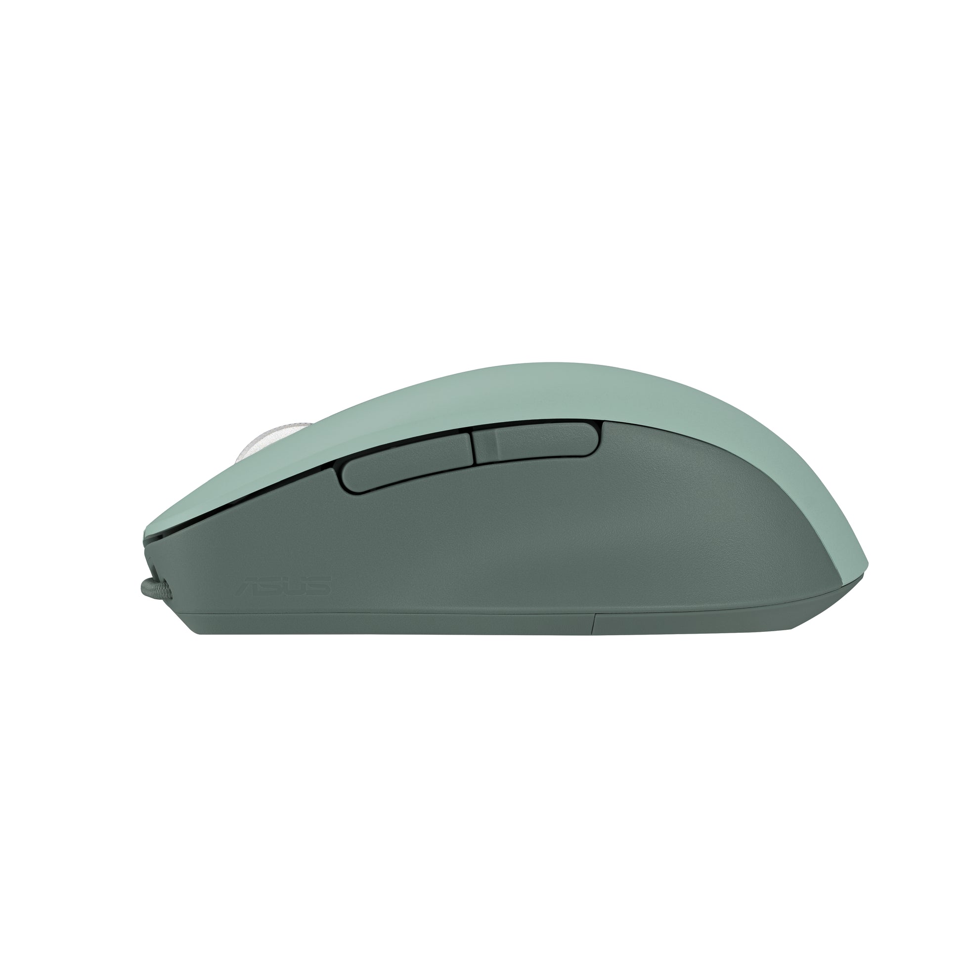 ASUS Smarto MD200 Silent Plus – Maus – Kabellos (Bluetooth/2,4 GHz), 4200 DPI, beidhändig, Grün