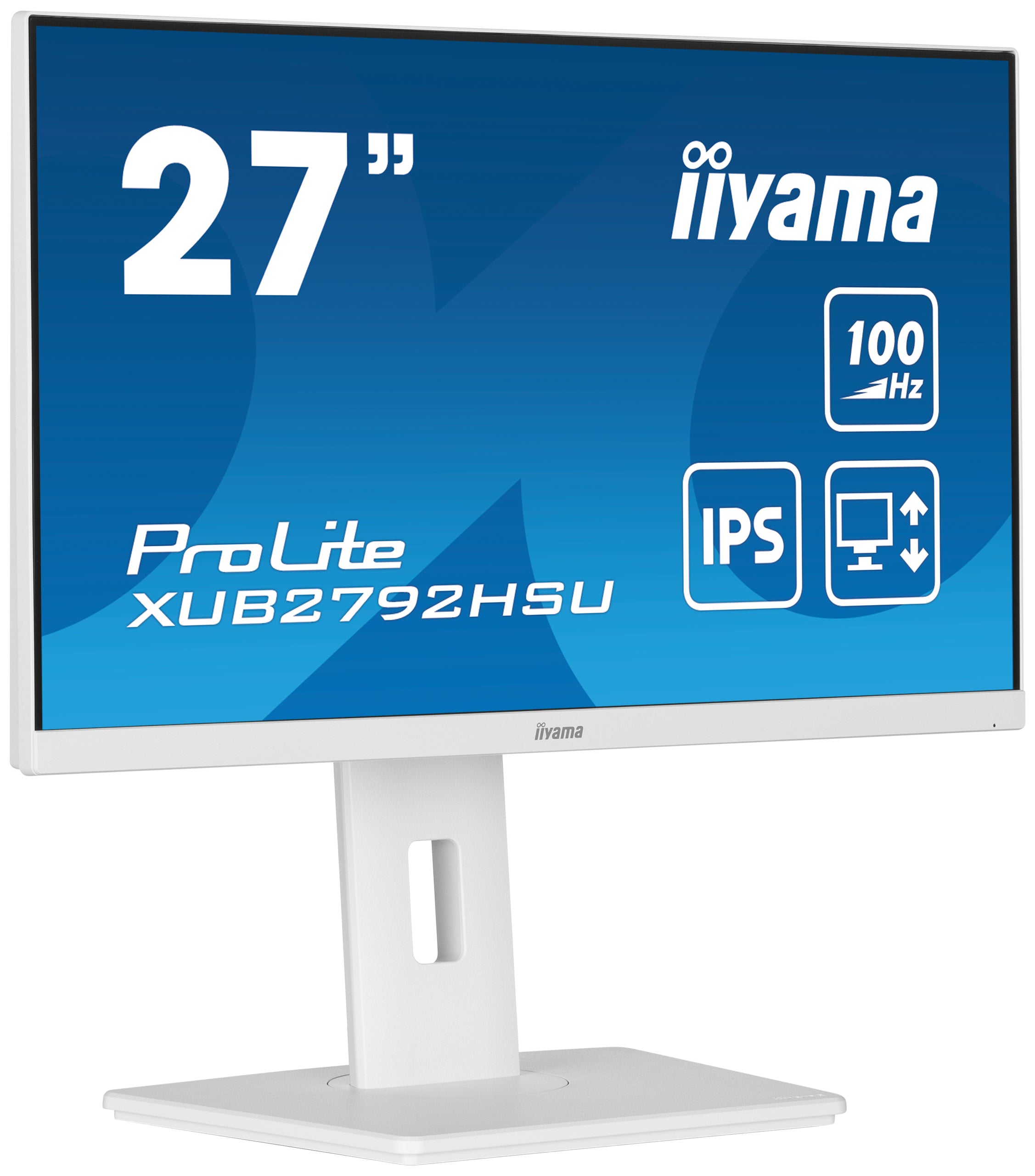 iiyama XUB2792HSU-W6 – Monitor, 27", 1920 × 1080 (Full HD), IPS, Weiss