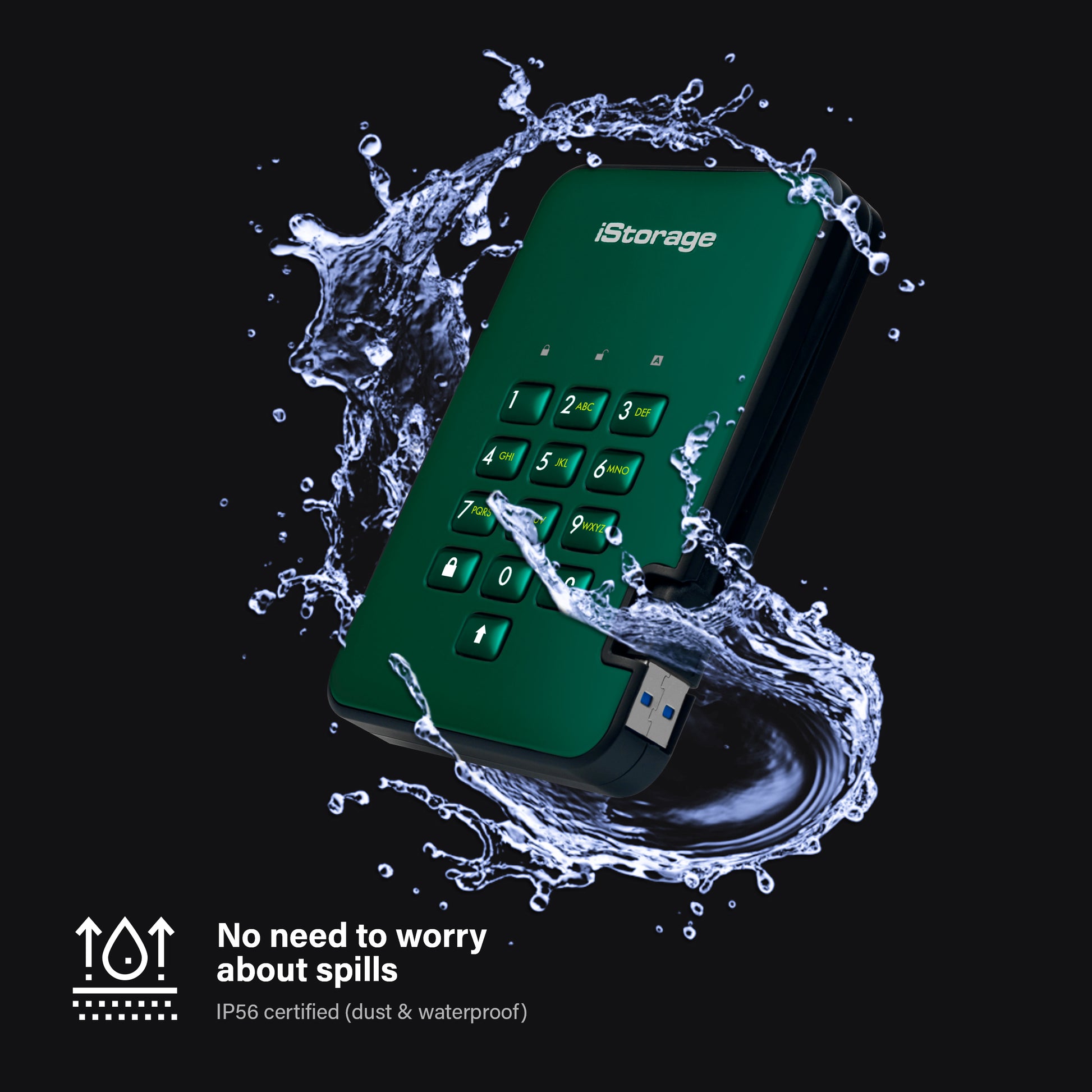 Origin Storage DISKASHUR2 Speichergerät – 8 TB, SSD, 256-Bit