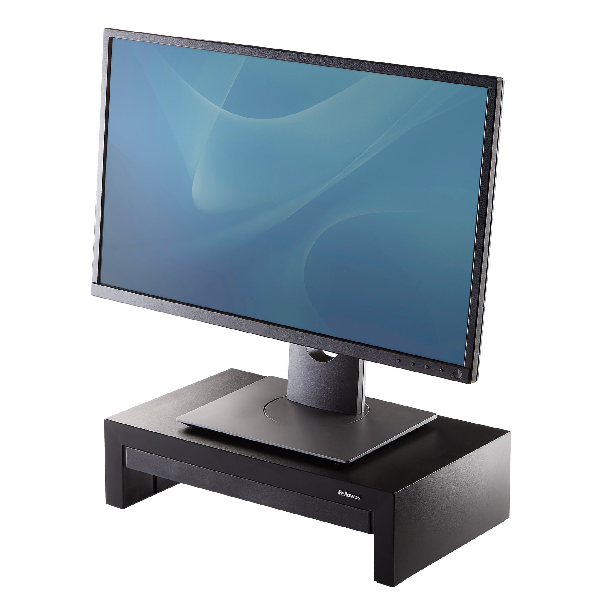 Fellowes Designer Suites – Monitorhalterung, 18 kg, Füsse 3-stufig, bis 4 cm, Schwarz