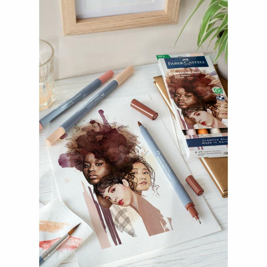 Faber-Castell Fineliner – 6er-Set – sortiert
