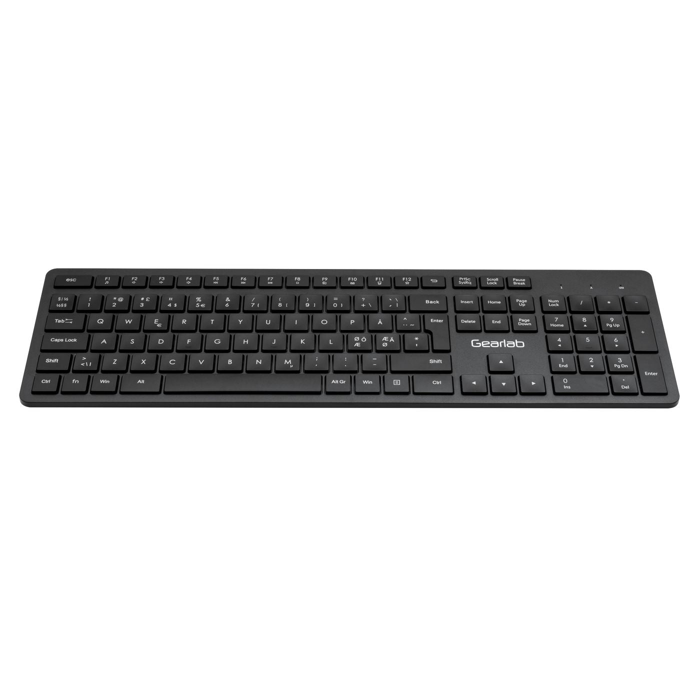 eSTUFF G220 – Tastatur – Membran – 2,4 GHz USB-A (Nano-Empfänger) – QWERTY (Nordisch) – Schwarz