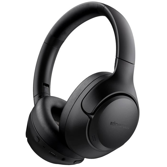Boompods Orbit Over-Ear Kopfhörer – Kabel + BT, 3,5 mm Klinke, ANC, Schwarz, BT 5.3
