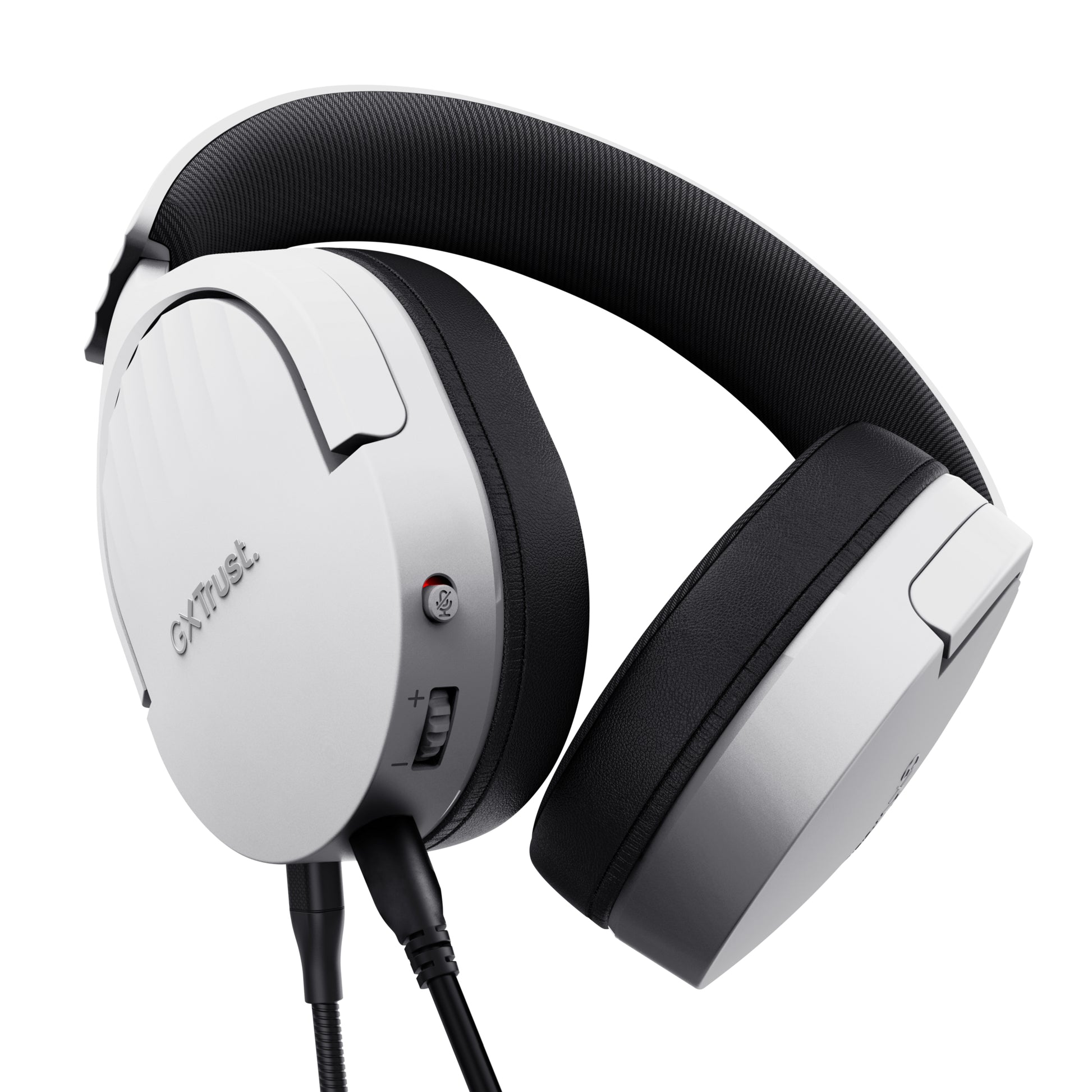 Trust GXT489 FAYZO Gaming-Headset – On-Ear, Stereo, Verkabelt, 3,5 mm Klinke, Weiss
