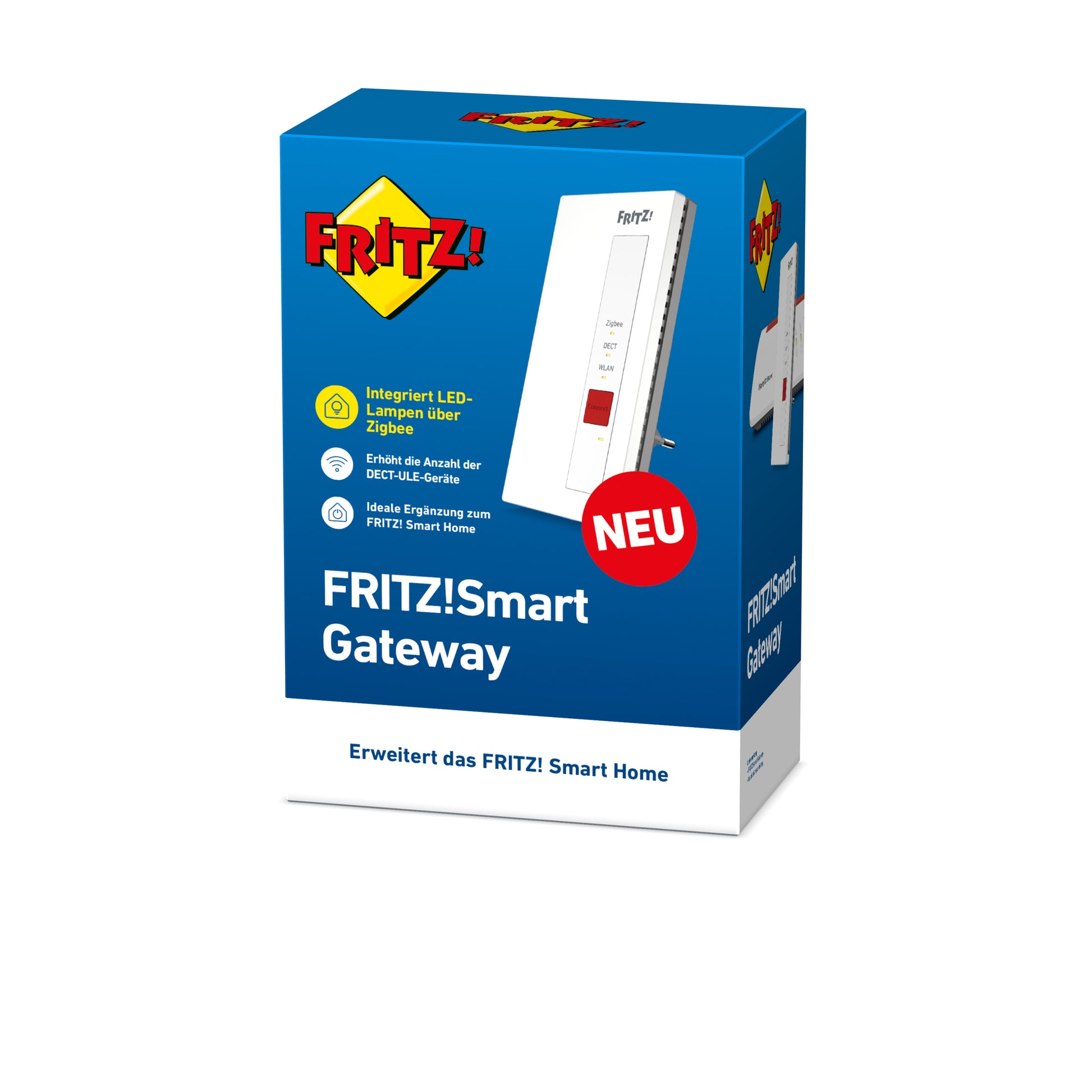 FRITZ! FRITZ Smart Gateway – Smart-Hub/Bridge – Zigbee, WLAN, LAN (Gigabit Ethernet) – Weiss