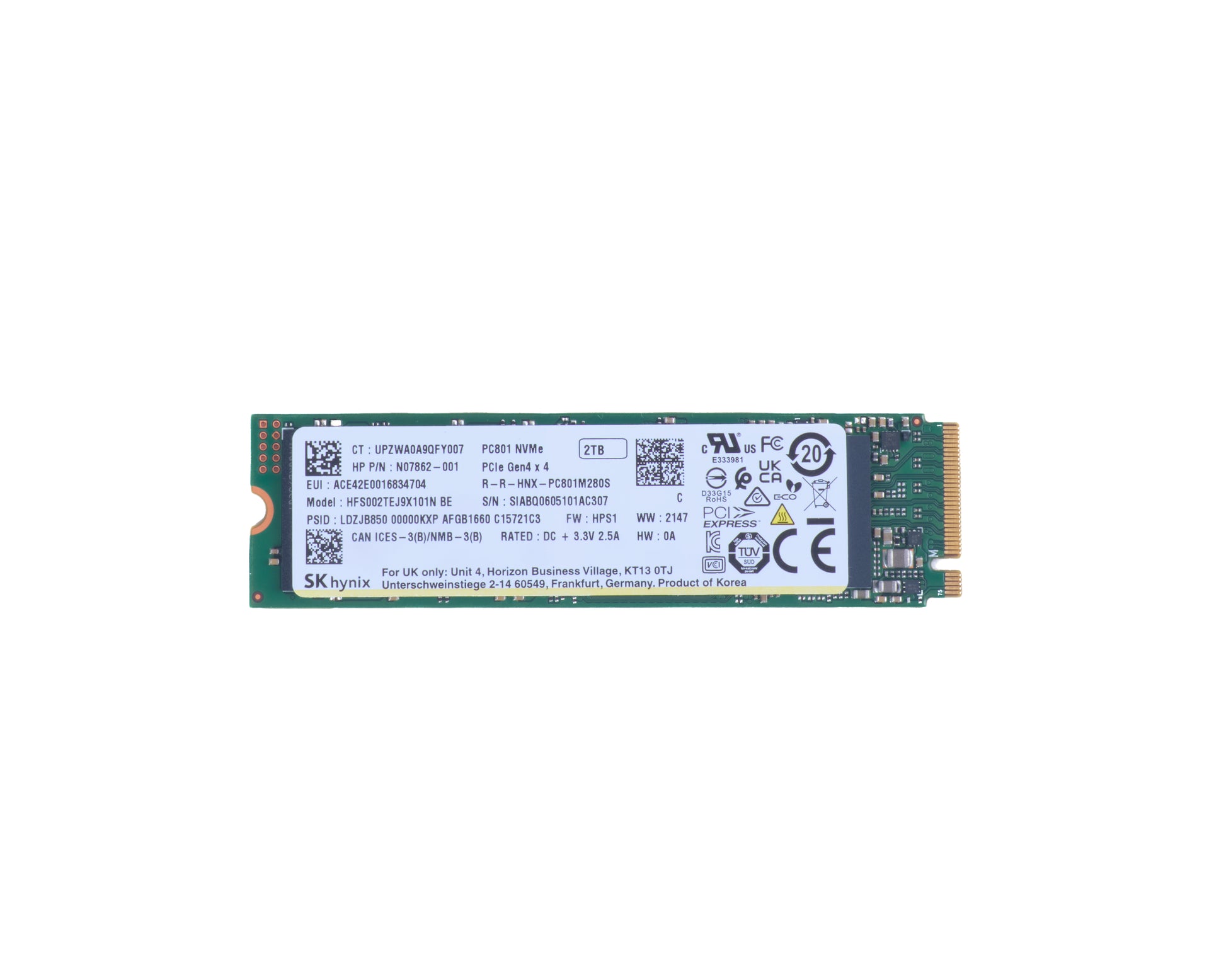 HP 2 TB – SSD, PCIe 4.0 x4