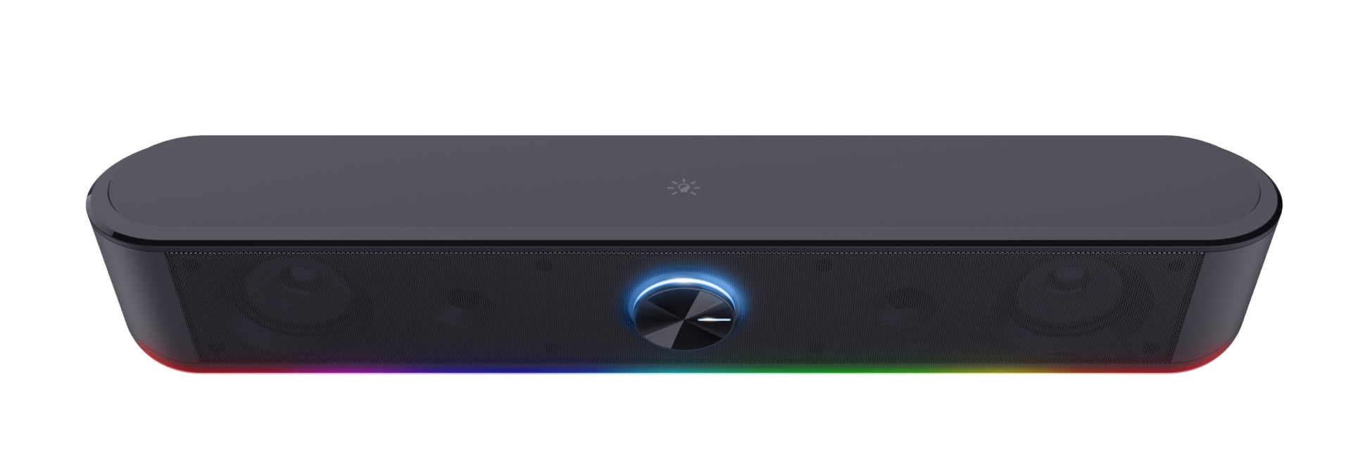 Trust GXT 619 Thorne – Soundbar, ohne Subwoofer – 2.0, 6 W, USB, 3,5 mm Klinke, LED-Beleuchtung, Schwarz
