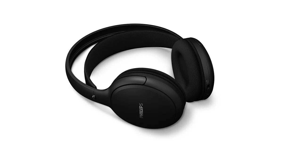 Philips SHD6000BK/12 Over-Ear Kopfhörer – Stereo, Kabel + BT, 3,5 mm Klinke, mit Ladestation, Schwarz