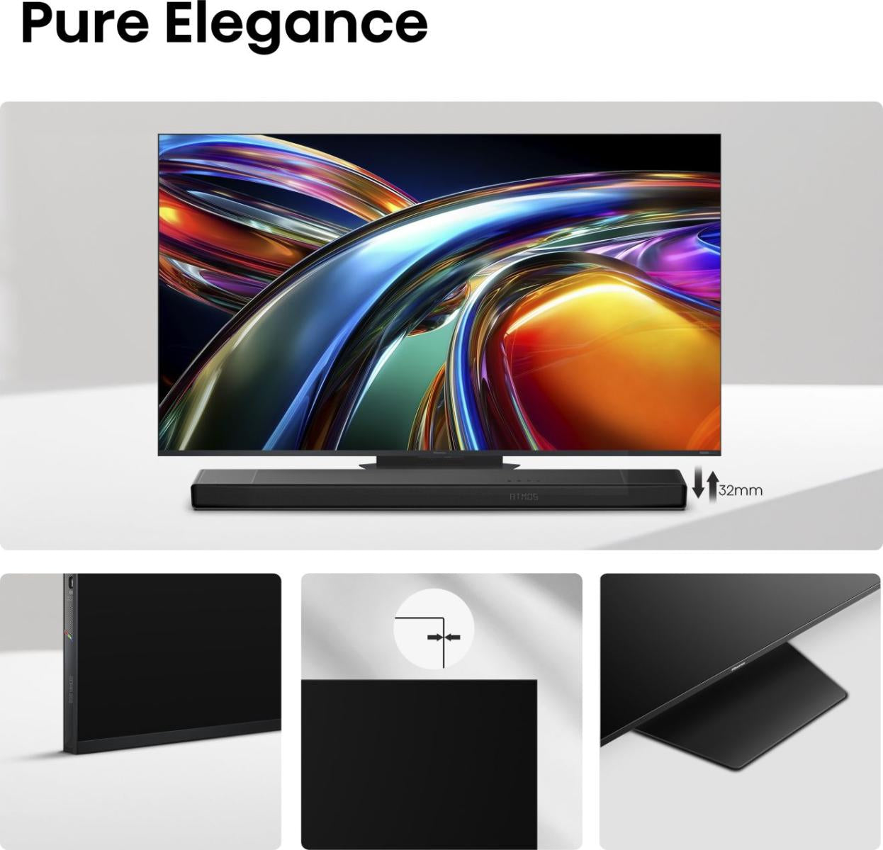 Hisense 75UR9DS – 75" TV – 4K UHD – QD-Mini LED – VIDAA – 180 Hz – Dolby Vision IQ