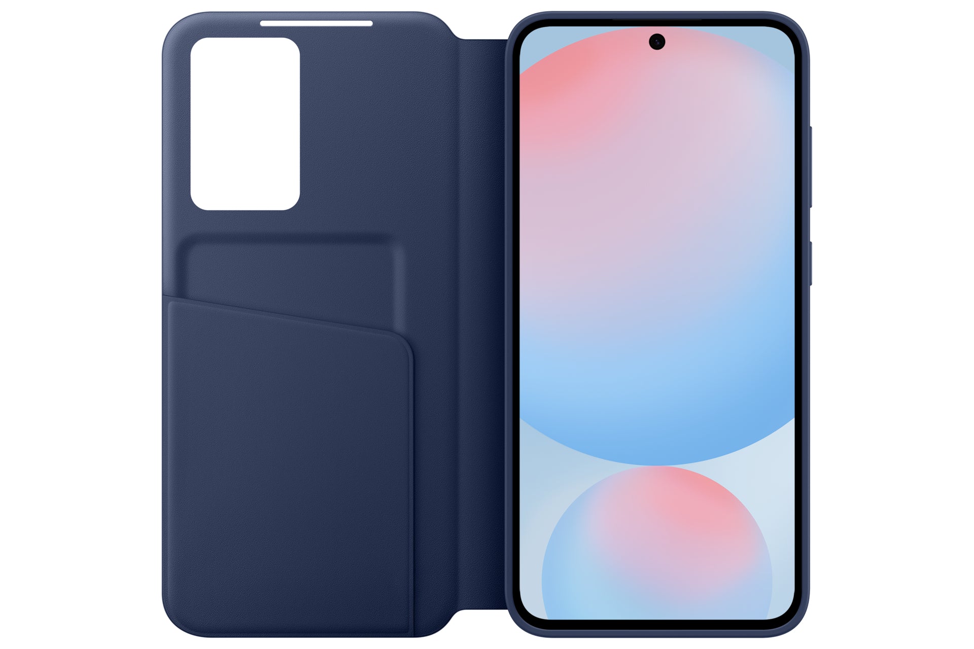 Samsung Smart View Wallet – Wallethülle – für Samsung Galaxy S24 FE, Recycling-Kunststoff, Dunkelblau