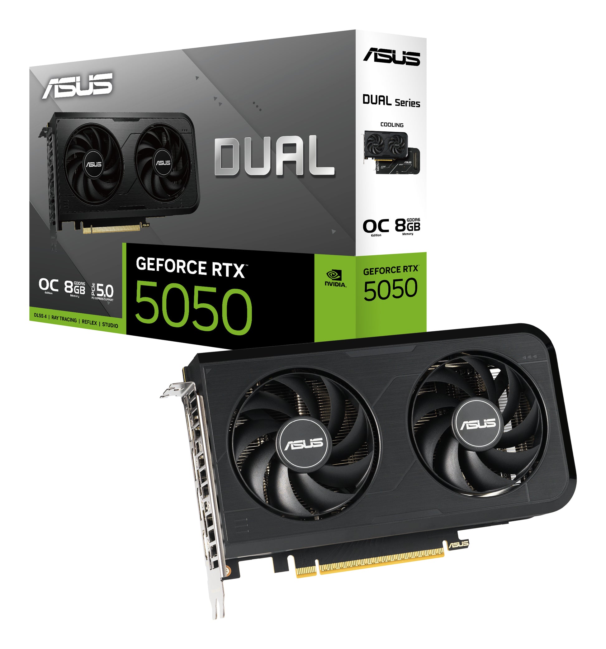 ASUS DUAL-RTX5050-O8G – PCIe Grafikkarte – 3×DP, 1×HDMI, PCIe 5.0, 1×8-pin