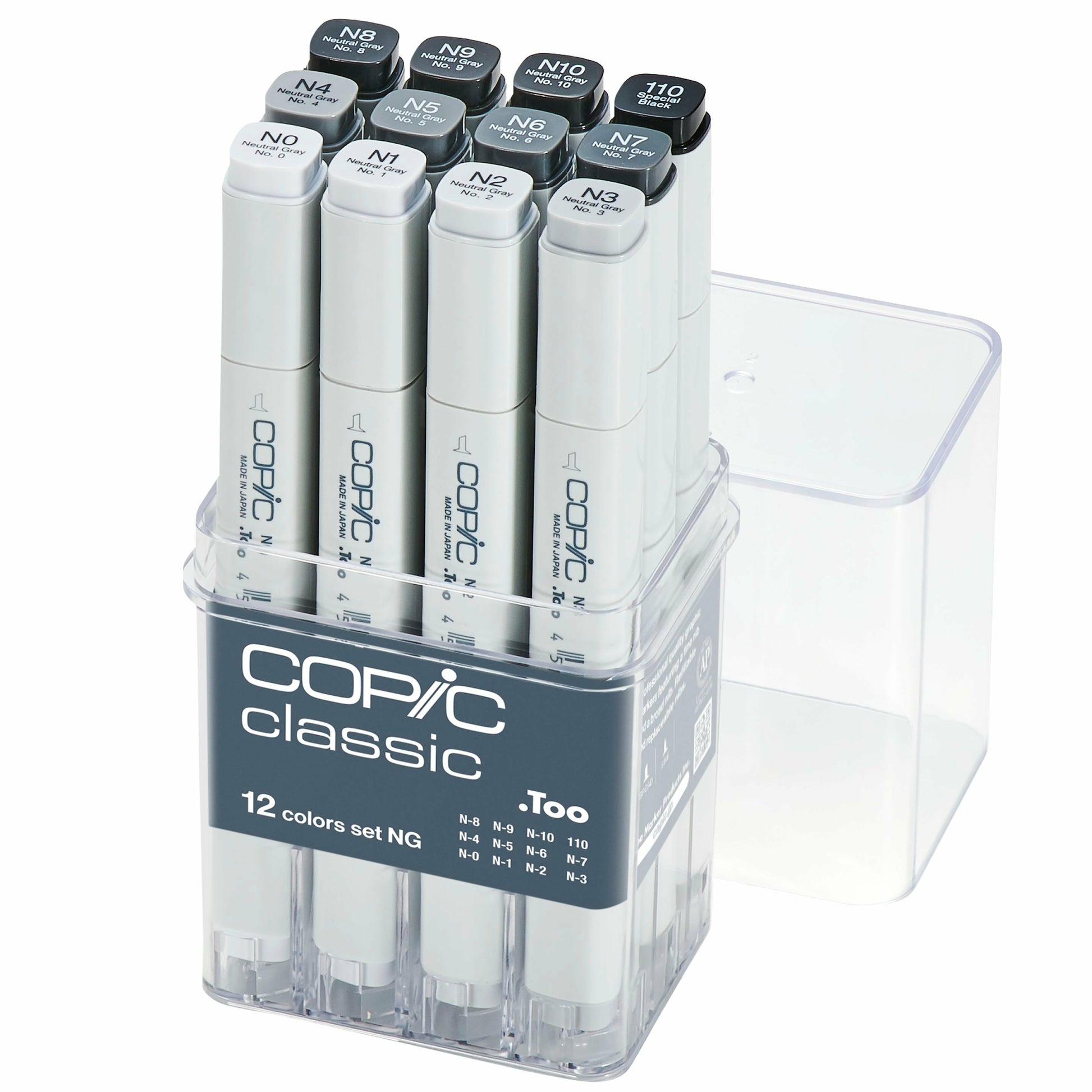 Copic Permanentmarker – Grau, 12er Set