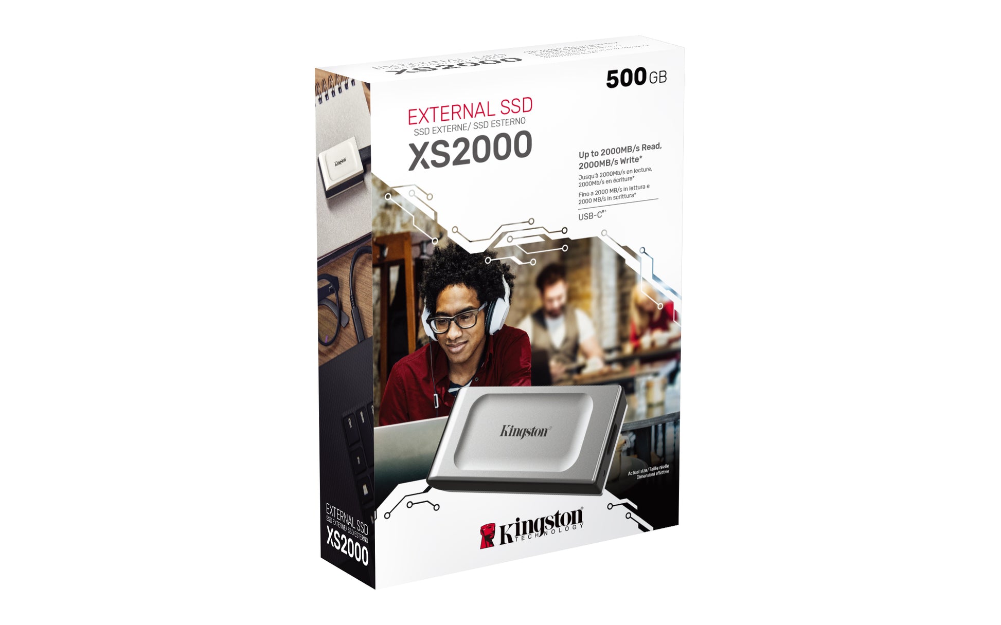Kingston Technology Kingston XS2000 Speichergerät – 500 GB, USB 3.2, portabel