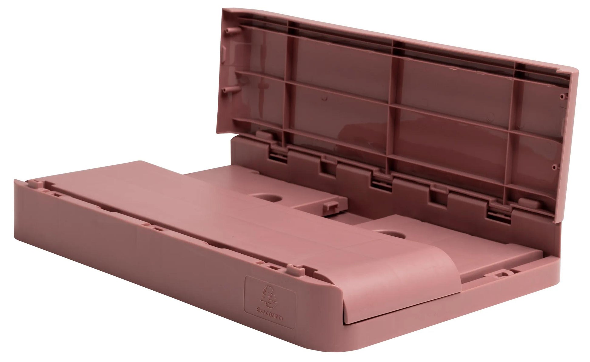 Exacompta Aufbewahrungsbox – Polypropylen – Rosa (stapelbar, mit Griffmulden) – 276 × 120 × 188 mm