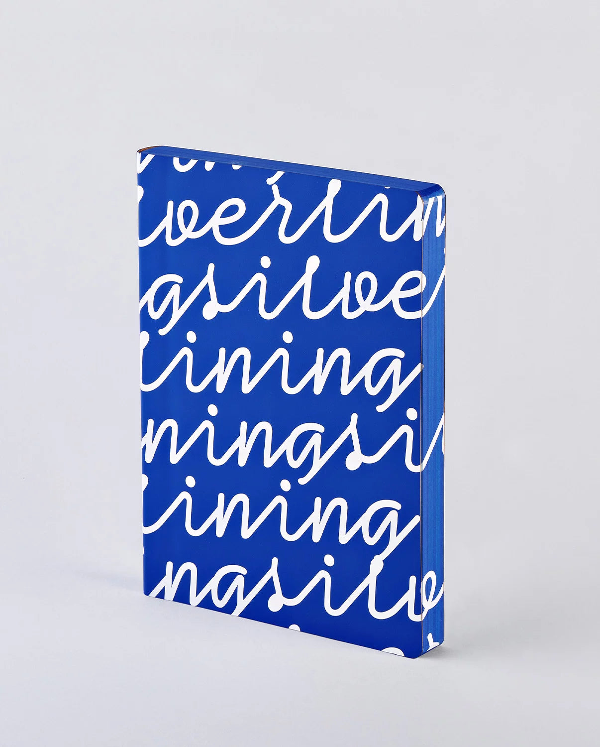 nuuna Notizbuch – 165 × 220 mm – 120 g/m² – Softcover, Fadenheftung, nummerierte Seiten, Blau/Weiss