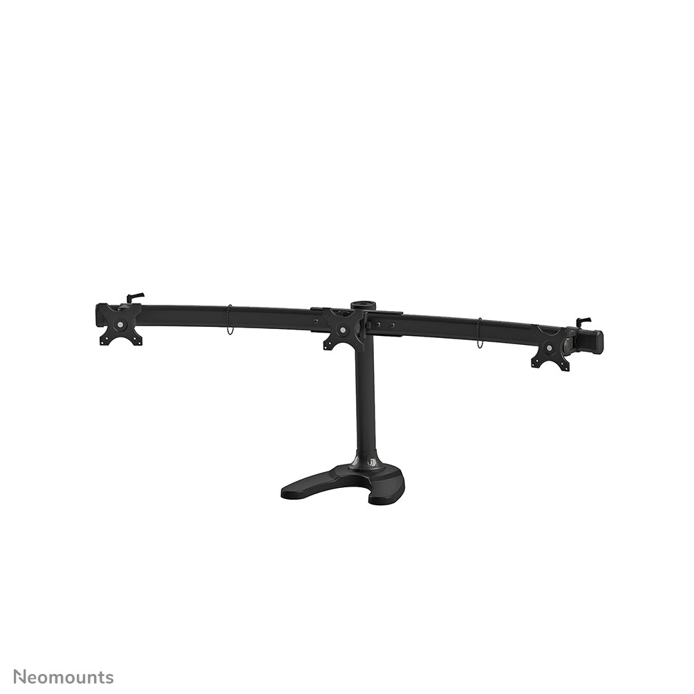 Neomounts Tischhalterung, 3 Monitore, Tischdurchführung, bis 27", VESA 75 × 75/100 × 100 mm, 8 kg