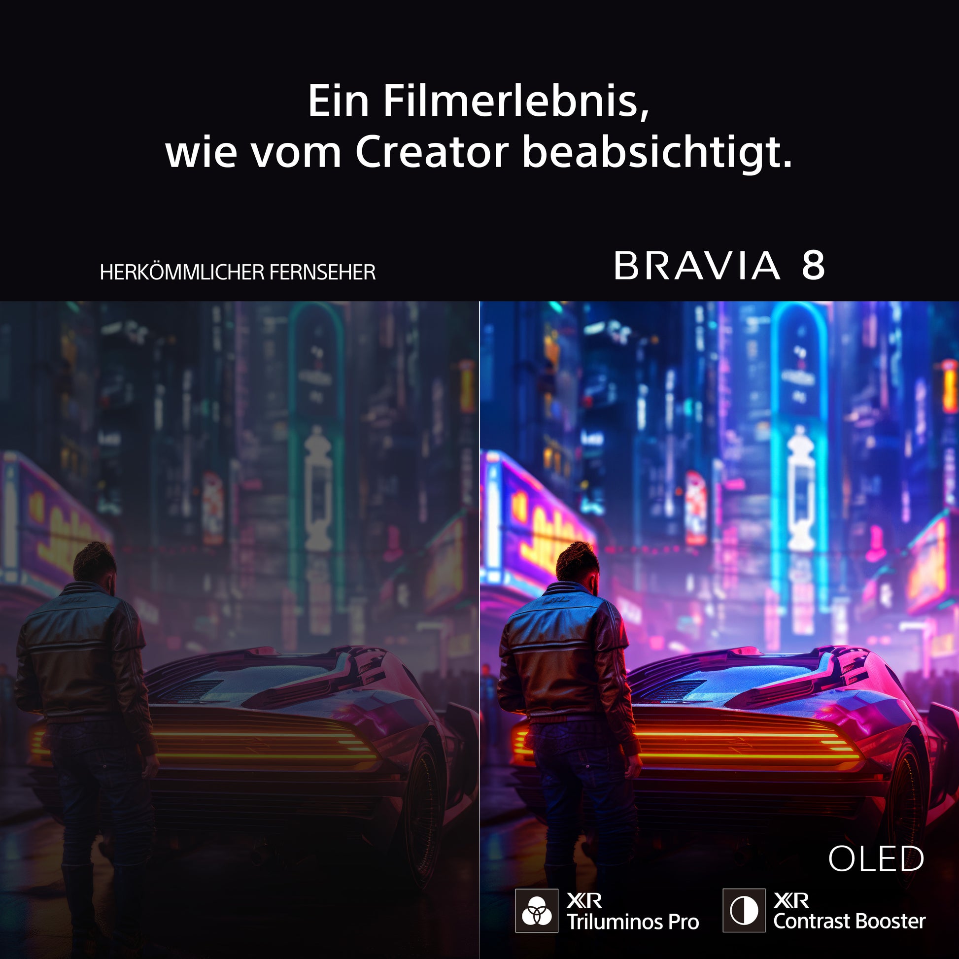 Sony FWD-77XR80 – 77 Zoll OLED 4K, Schwarz