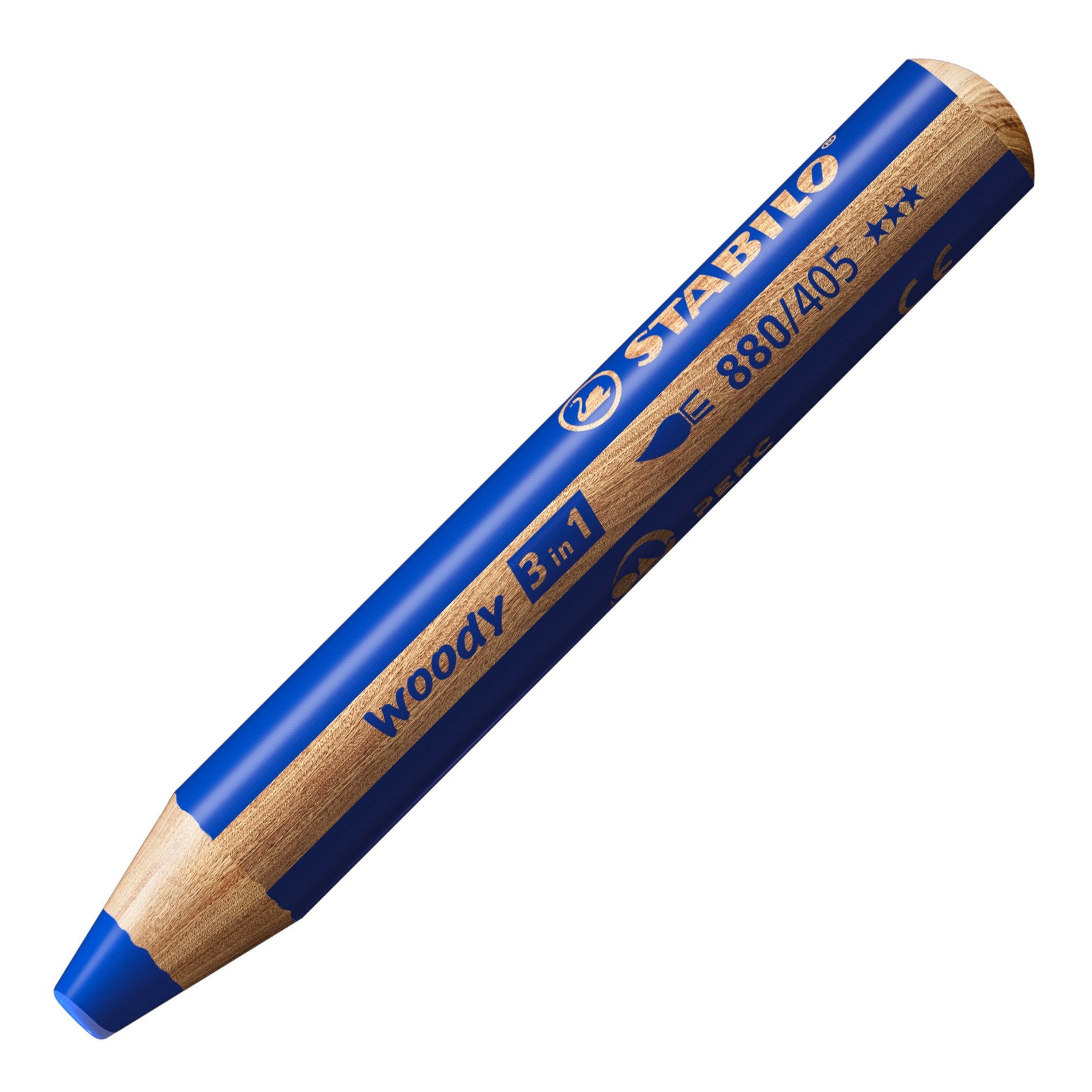 STABILO woody 3 in 1 – ultramarinblau, Ø 10 mm