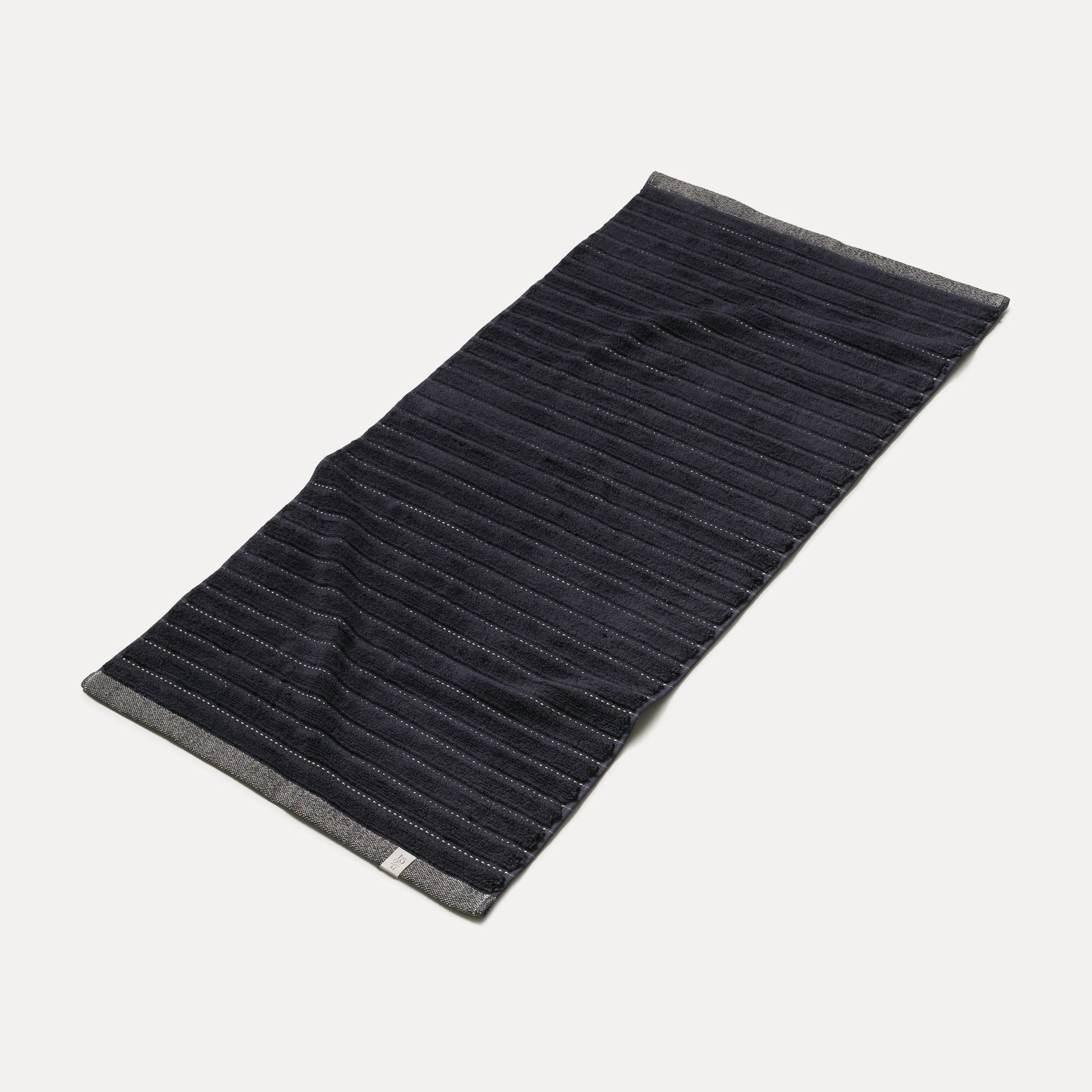 Möve Duschtuch New Heritage W&S – 67×140 cm, Baumwolle, 530 g/m², Dunkelgrau