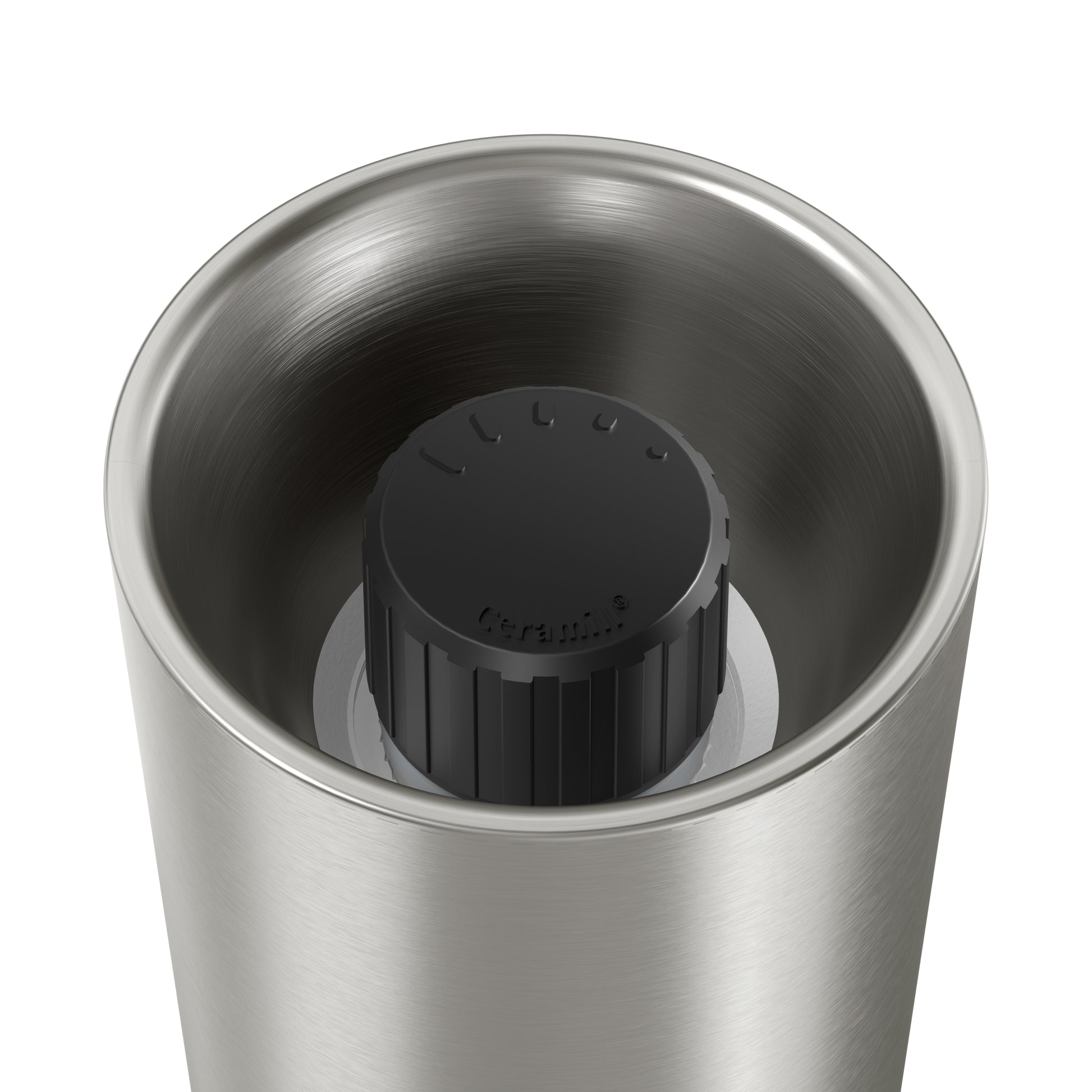 WMF Ceramill – Salz-/Pfeffermühle 21,5 cm, Edelstahl 18/10/Holz/Keramik, Keramikmahlwerk, Dunkelbraun