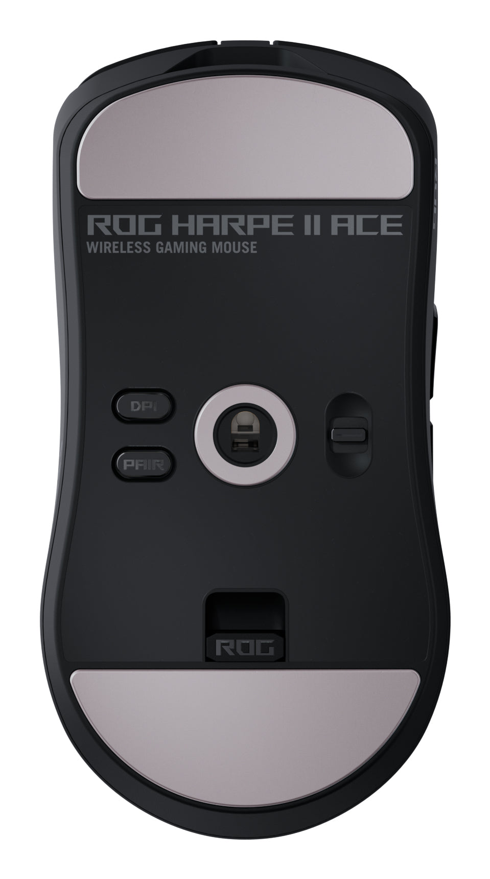ASUS ROG Harpe II ACE BLK Gaming-Maus – kabellos, Bluetooth + 2,4 GHz, USB-A, 42'000 dpi, 2 Tasten, Schwarz