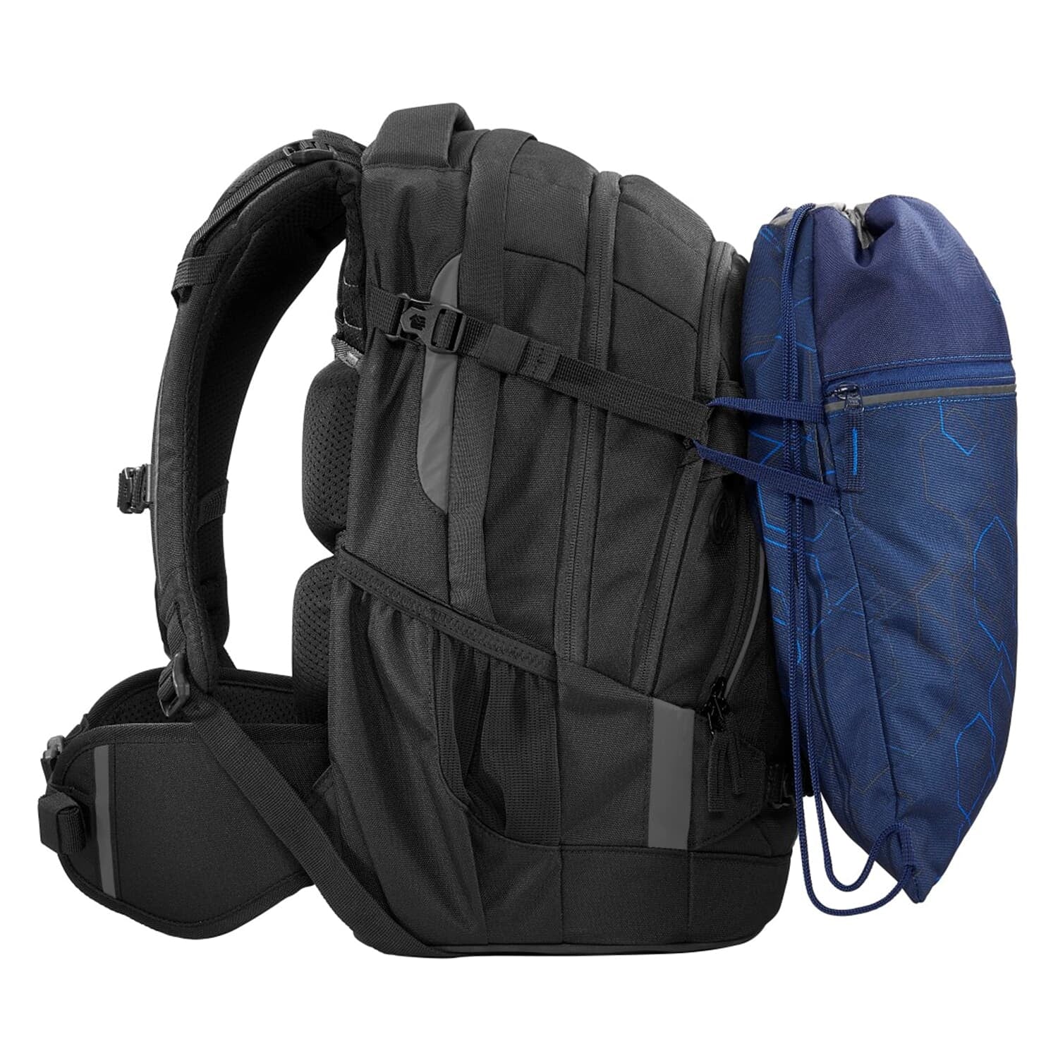 Coocazoo Sportbeutel – 10 l, Motiv Blue Motion, wasserabweisend, 34 × 43 cm
