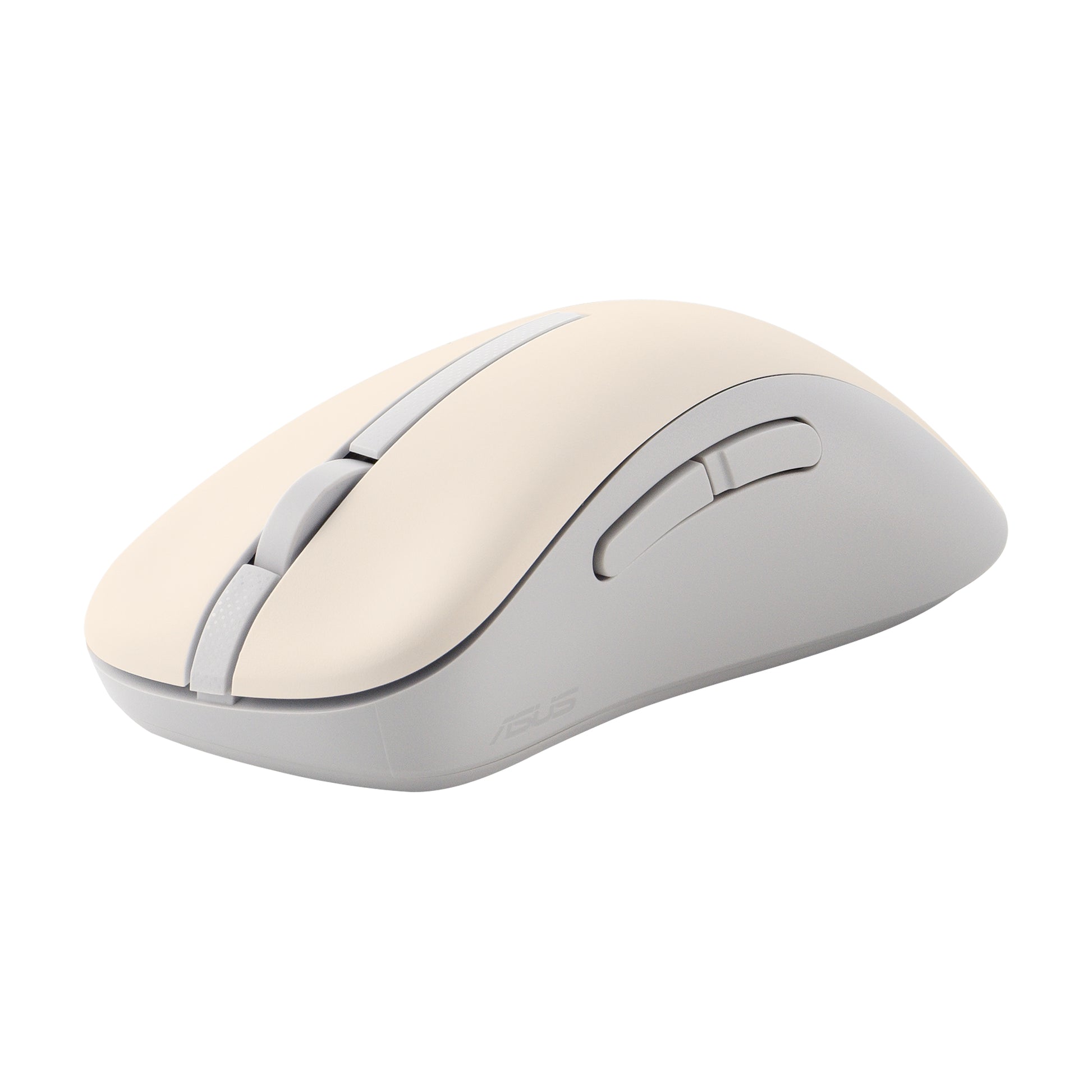 ASUS MD102 – Maus – Kabellos (Bluetooth/2,4 GHz), 1600 DPI, rechts, beige