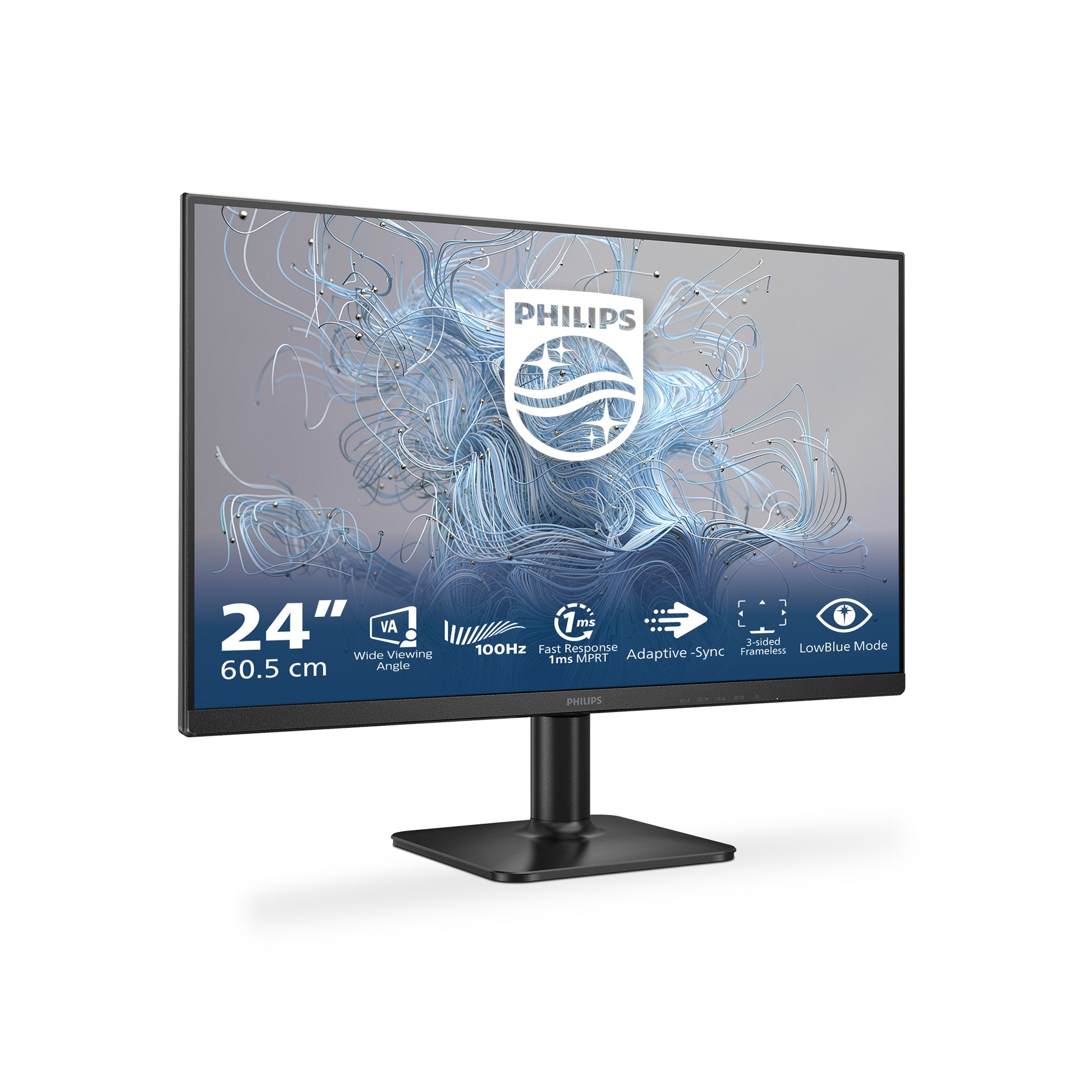 Philips 24E2N1100LB/00 – Monitor, 23,8", 1920 × 1080 (Full HD), VA, 100 Hz, Adaptive Sync, Schwarz