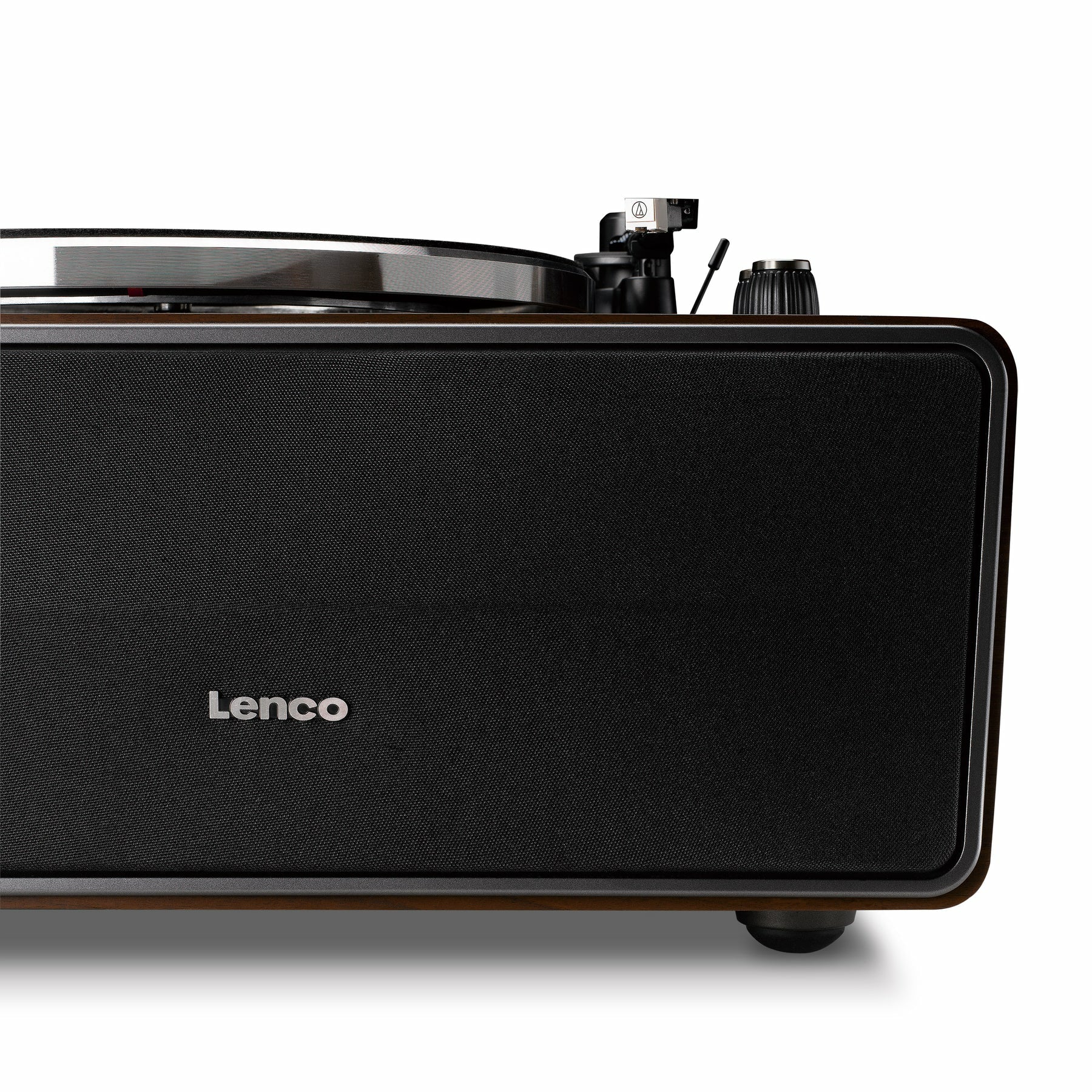 Lenco LS-470WA – Plattenspieler (Riemenantrieb, Start-Stopp), Bluetooth, Phono-Vorverstärker, 33⅓/45 U/min – Nussbaum