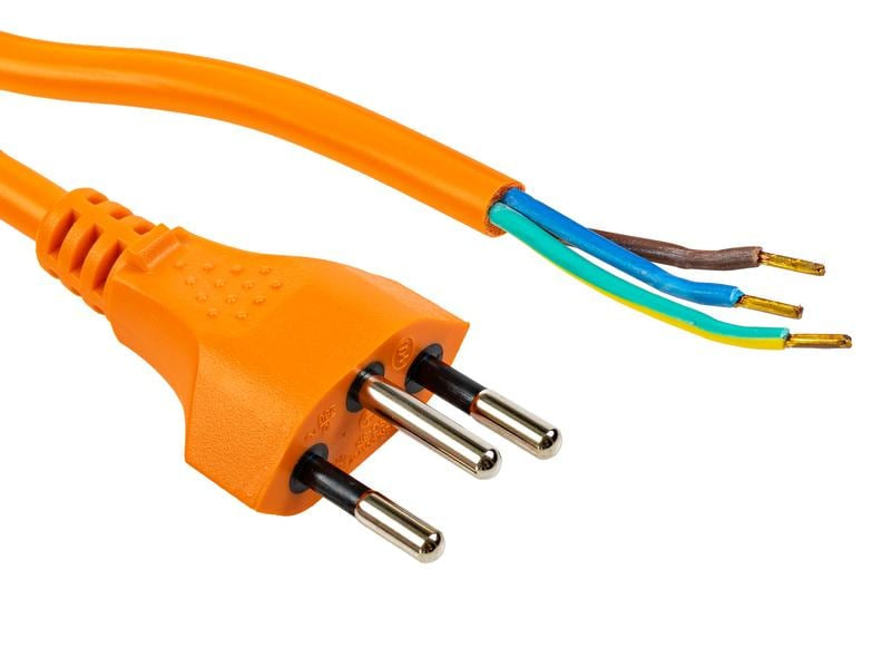 Furber. Verlängerungskabel – T12 offen, 5 m, 3×1 mm², Orange