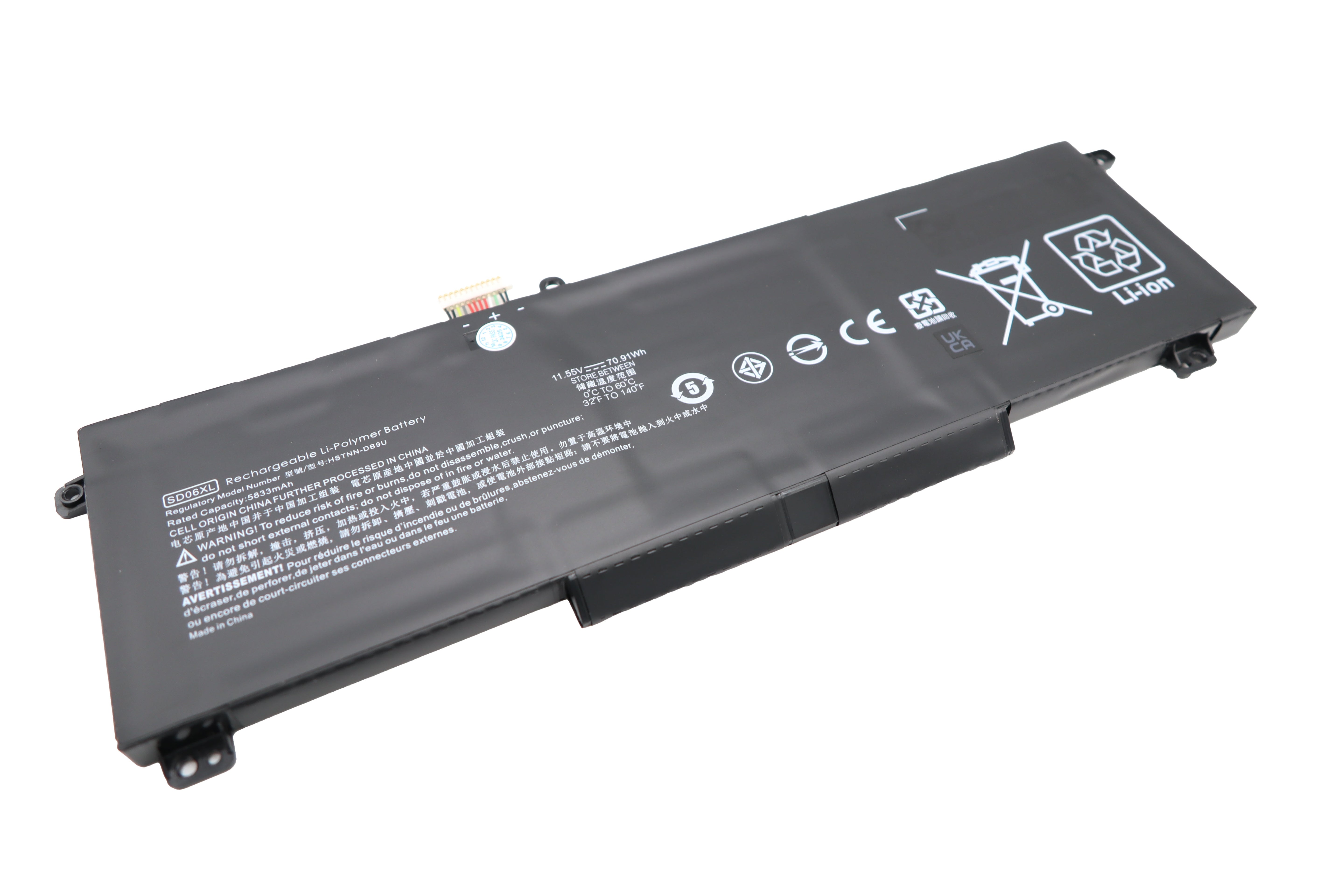 Vistaport Notebook-Akku – für HP OMEN 15 SD06XL – 71 Wh, 11,55 V – Schwarz
