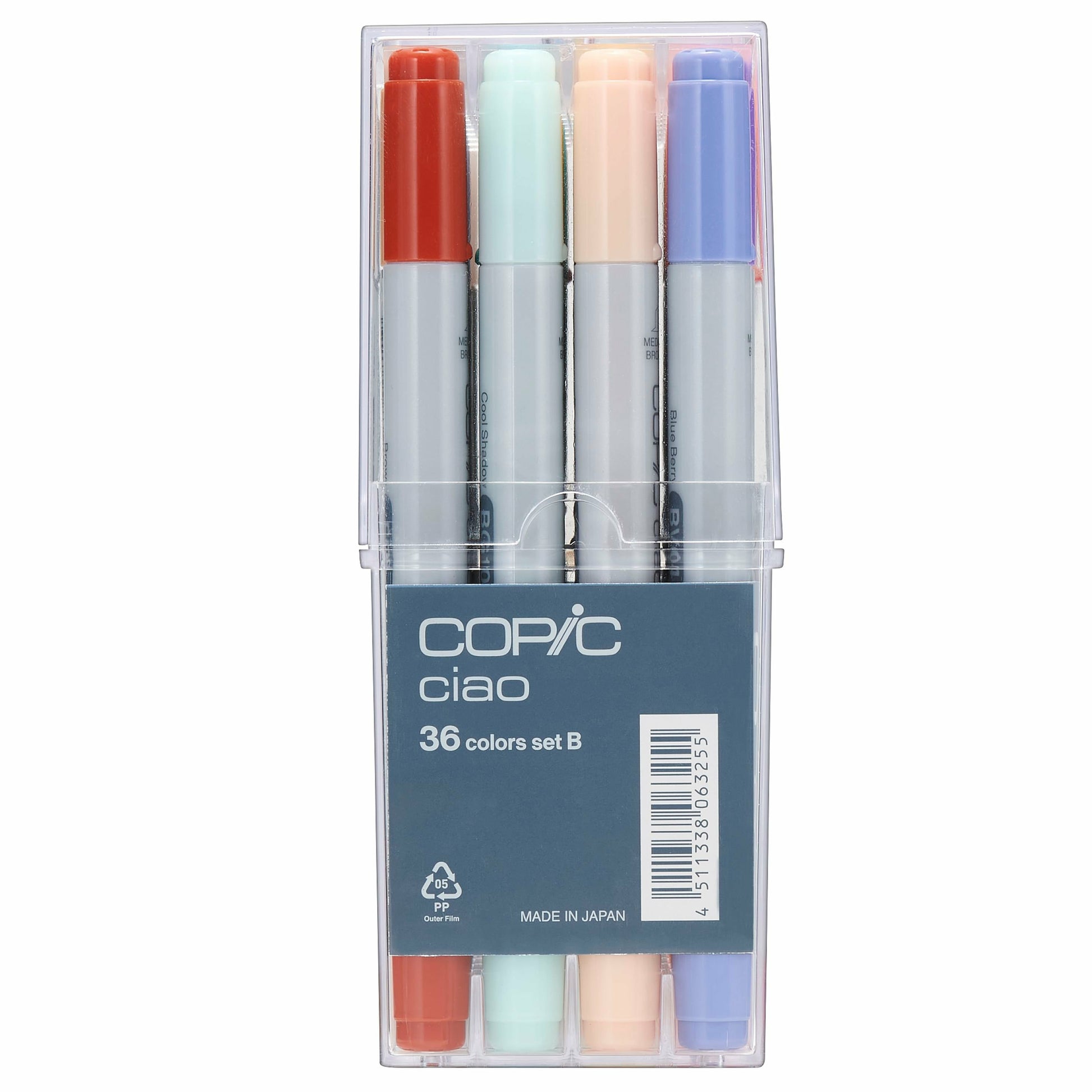 Copic Permanent Marker – farbig sortiert, 36er Pack