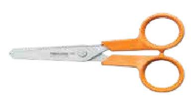 Fiskars Classic Schere, für Rechts- und Linkshänder – Edelstahl, Softgrip, verstellbare Klingenschraube, Orange