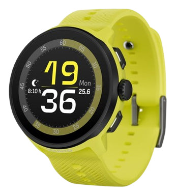 Suunto Run 46 mm GPS – Polyamid/Stahl Schwarz, Sportband, Limette, 50 m, für Android