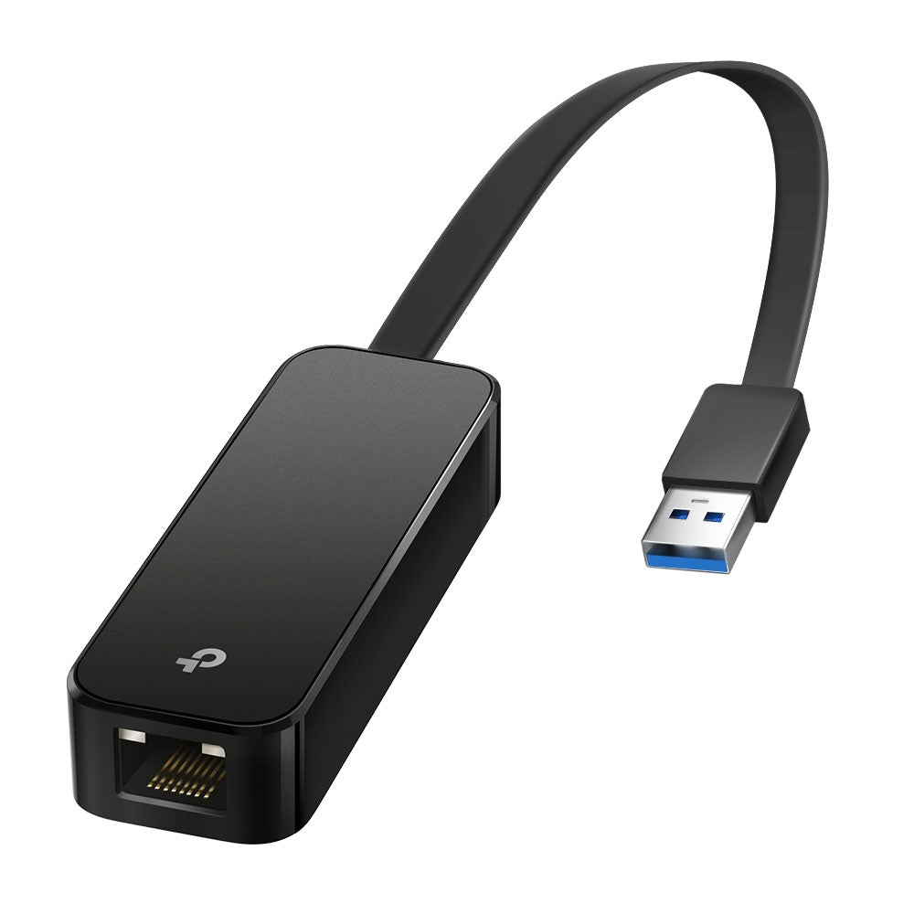 TP-Link Netzwerkadapter USB-A zu RJ-45 – 1 Gbit/s, USB 3.2 Gen 1 (5 Gbit/s), Plug & Play, Schwarz
