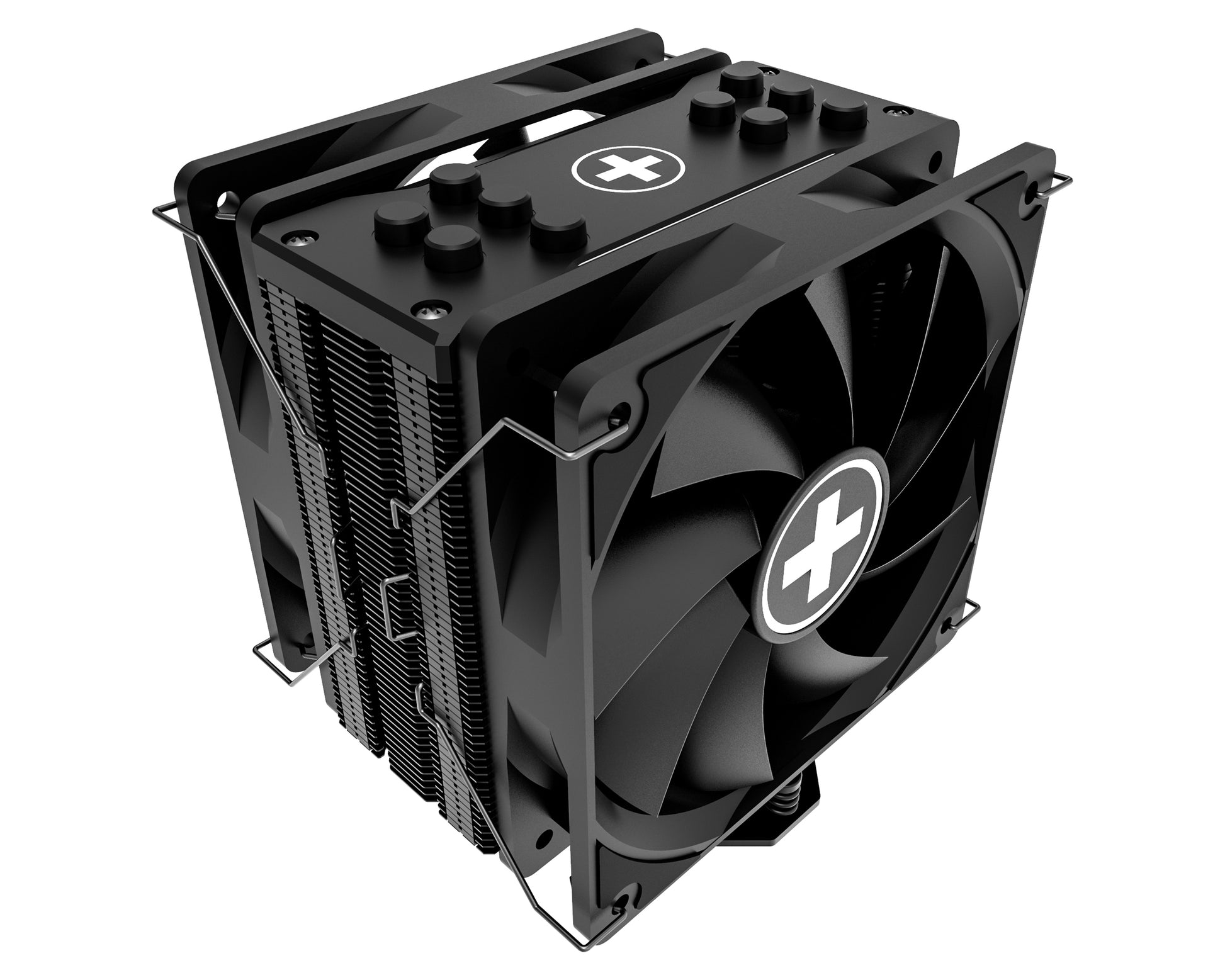 Xilence M705D – CPU-Kühler – 2×120 mm PWM, 5 Heatpipes, 220 W, Schwarz, für AM5, AM4, LGA 1700 und andere