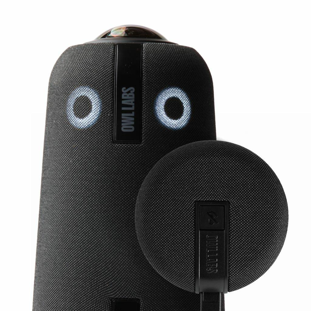 Owl Labs Meeting Owl 4+ – 360° Konferenzkamera – 4K, 360°, Mikrofone (inkl. Expansion Mic), USB-C, WLAN