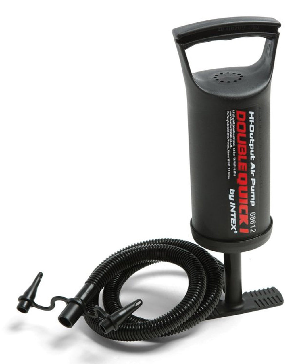 Intex Double Quick I Boden-Luftpumpe – Höhe 290 mm, 3 Ventiladapter, Kunststoff