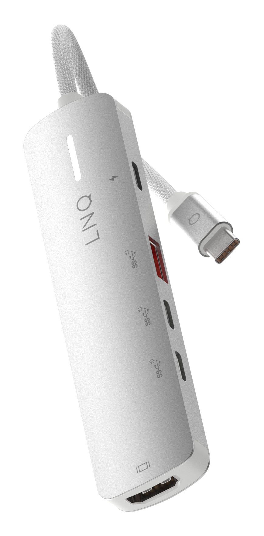 LINQ ProConnect Multiport-Adapter – USB-C, 1× HDMI, 1× USB-A, 3× USB-C, 140 W PD, 2.5GbE