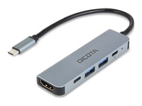 DICOTA D32060 Multiport-Adapter – USB-C, 1× HDMI, 2× USB-A, 2× USB-C, 100 W PD