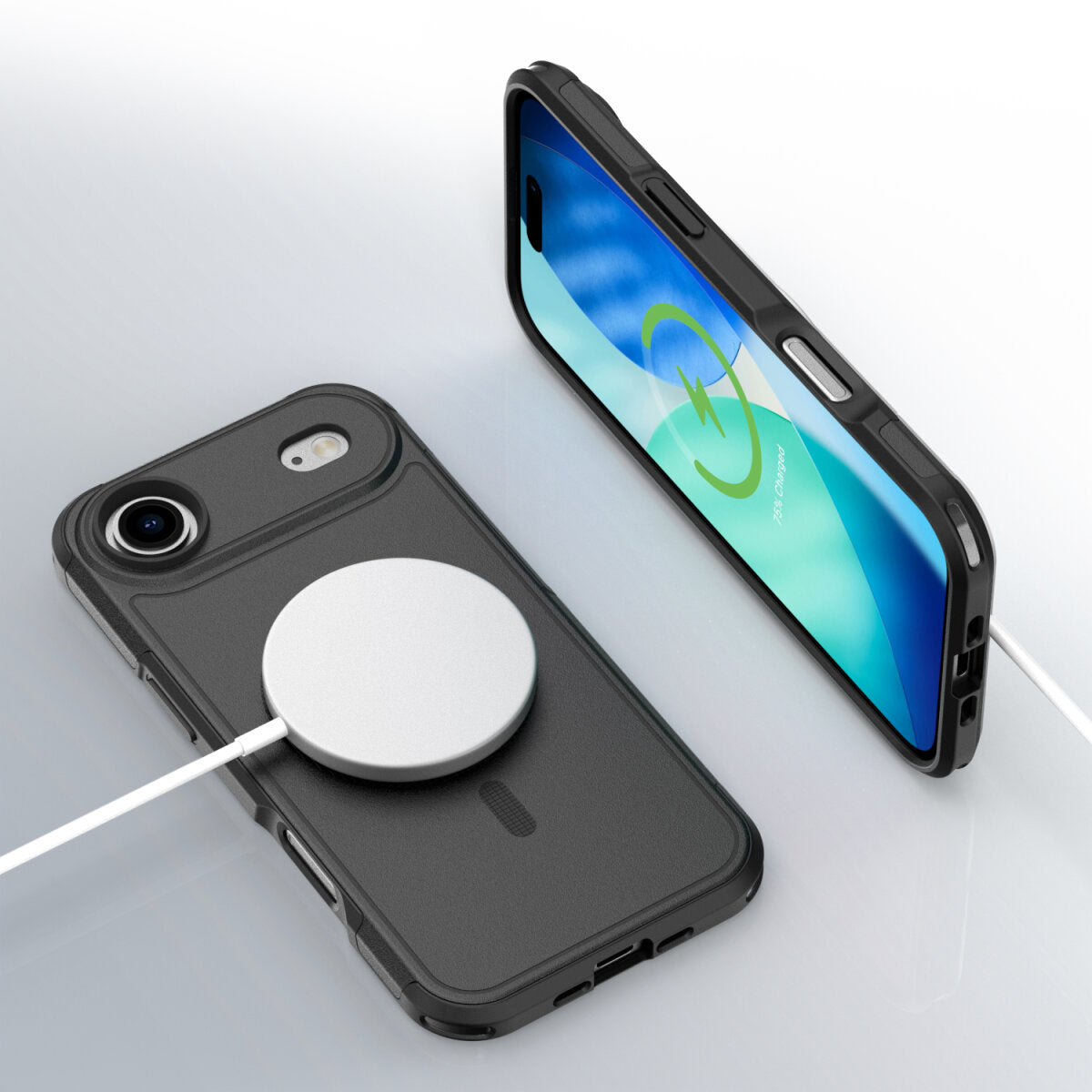 4smarts Backcover – für Apple iPhone 17 Air – schwarz – TPU/PC – MagSafe-kompatibel