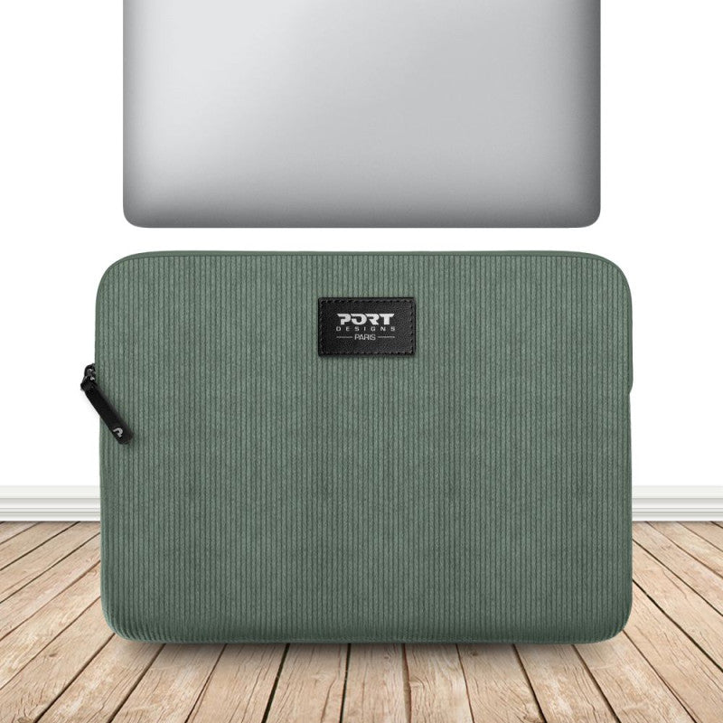 Port Designs MILANO II ECO Notebook-Schutzhülle bis 14" – Salbeigrün