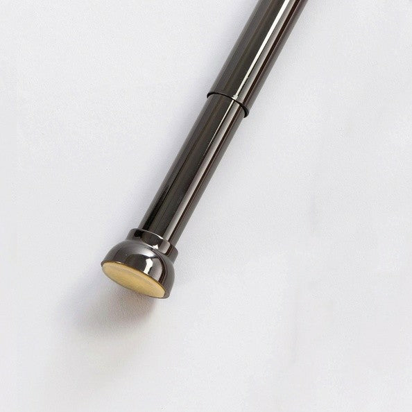 Spirella Badetuchstange Kreta – 125 cm, Aluminium, ohne Bohren, Schwarz