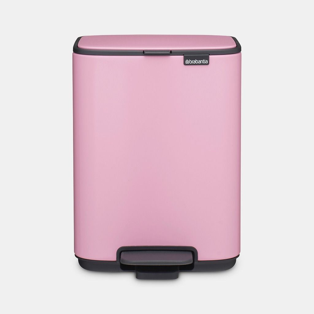 Brabantia Treteimer Bo – 4 l – Kunststoff, rechteckig – rosa
