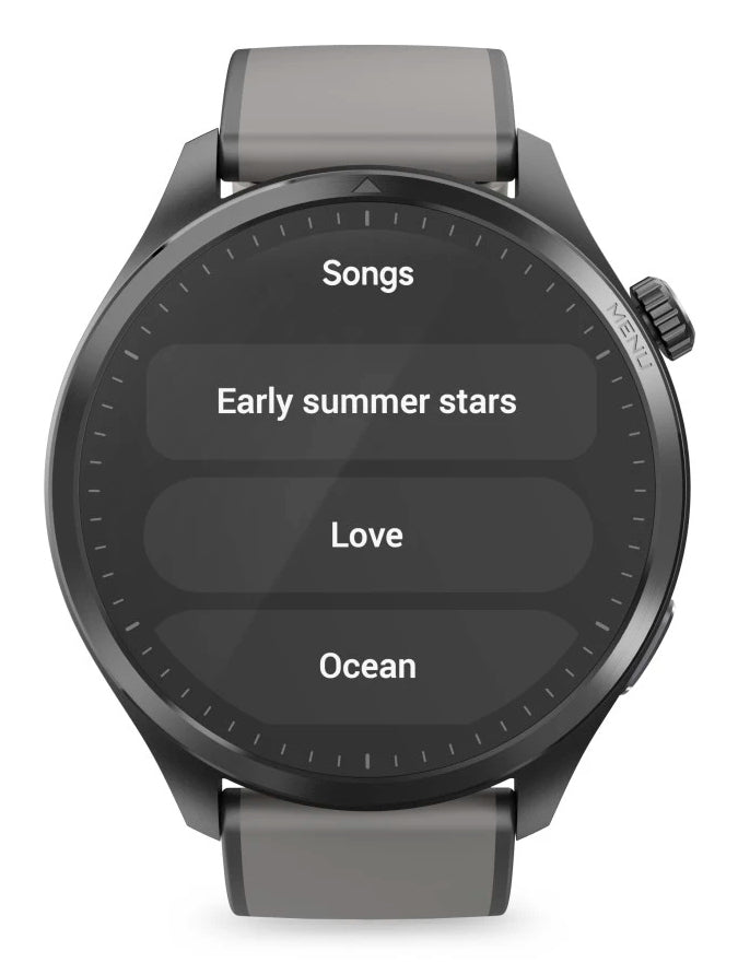 Hama 9000 52 mm GPS – Edelstahl Anthrazit, Sportarmband, 50 m, für Android und iPhone