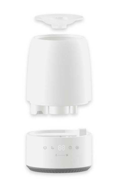 Ecofort ecoQ HumidAir U250 Luftbefeuchter – Verdunster, 250 ml/h, 2 l Tank, bis 35 m², Hygrostat