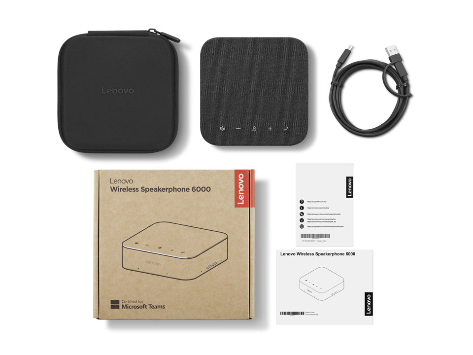 Lenovo 4Y71Q47766 Freisprecheinrichtung – USB‑C, Bluetooth 5.3 – für Windows 10, Windows 11, macOS – schwarz