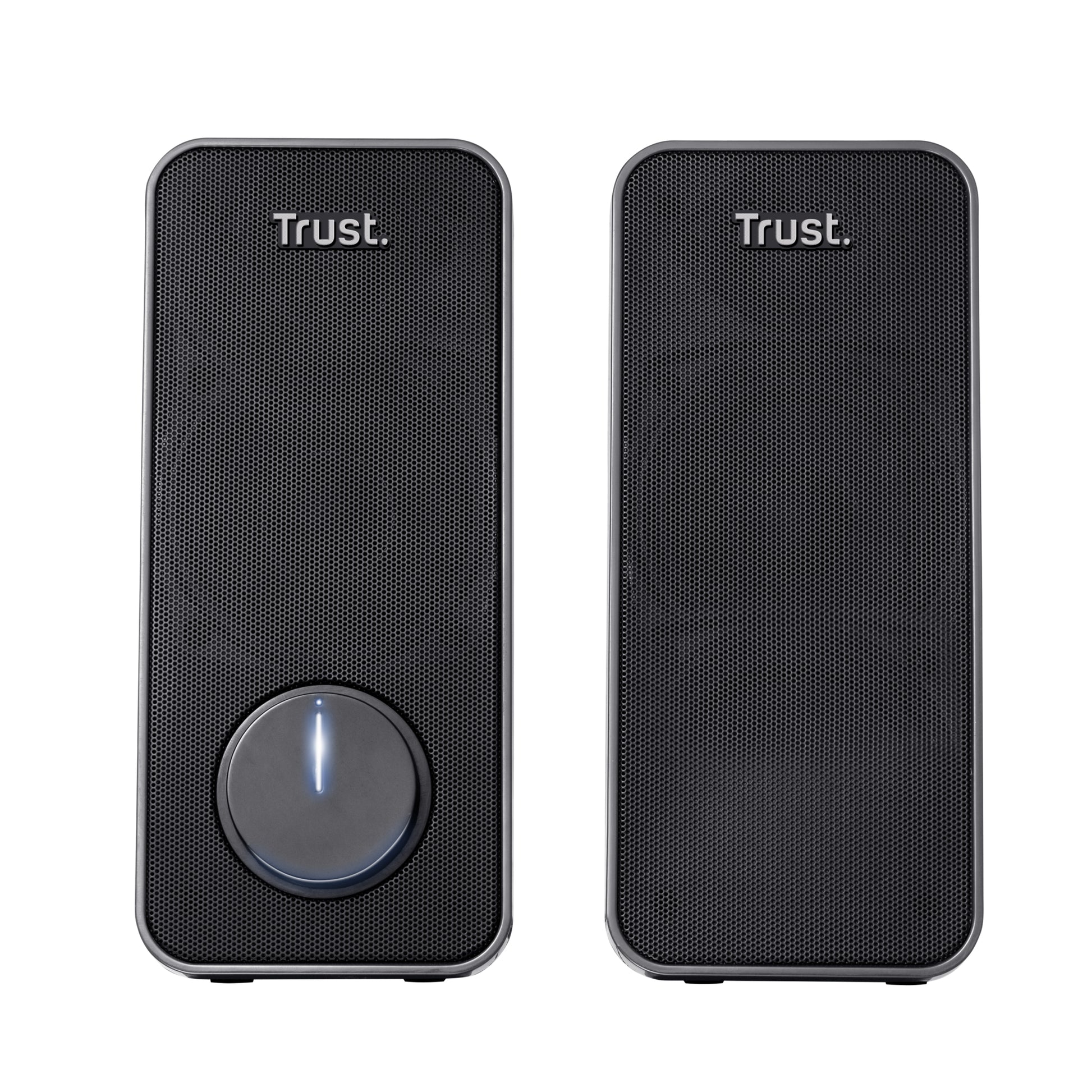 Trust Arys Set – PC-Lautsprecher-Set – 2.0, 14 W, 3,5 mm Klinke, Schwarz