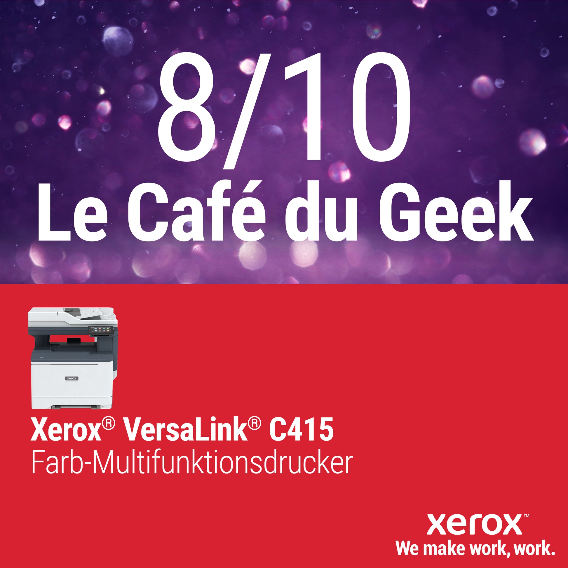 Xerox Versalink C415 – Farblaser-Multifunktionsdrucker, A4, 4-in-1, Duplex, ADF, LAN, AirPrint